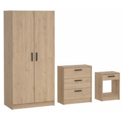 Set nábytku (skříň, komoda, noční stolek), dub hickory, ESCAPE 95077