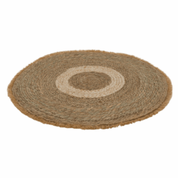 Kulatý koberec, přírodní, mořská tráva, 80 cm, FERNO