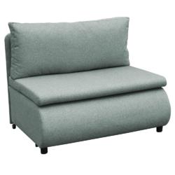 Rozkládací křeslo s úložným prostorem, mentolová, FLIK