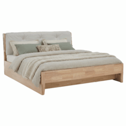 Manželská postel, 160x200, masivní dřevo, přírodní, FLORENCE