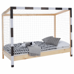 Montessori postel, přírodní/bílá/černá, 90x200, FUTAL