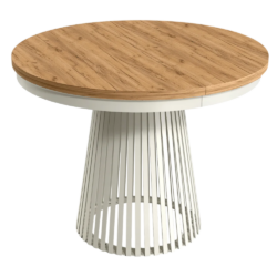 Jídelní rozkládací stůl, dub craft zlatý/kašmír, 100-140-180x76,6 cm, GERDONY