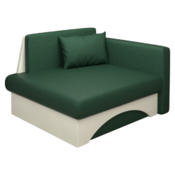 Rozkládací křeslo, zelená/béžová, KUBOŠ NEW UNI