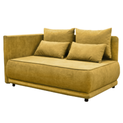 Rozkládací pohovka, hořčicová, levá, LIAMI