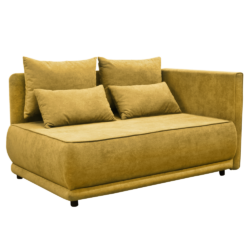 Rozkládací pohovka, hořčicová, pravá, LIAMI