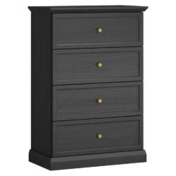 Komoda, černý grafit, LOCCA K4S