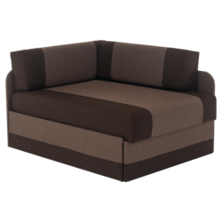 Rozkládací pohovka, tmavě hnědá/hnědá, MONTES UNI