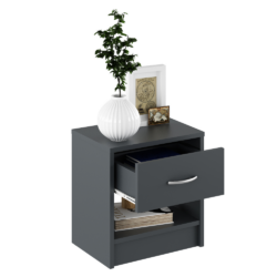 Noční stolek, grafit, NEA 2 NEW