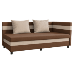 Válenda s úložným prostorem, hnědá/béžová, PAULITA