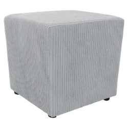 Taburet, látka Lincoln, světle šedá, REGORY