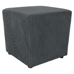 Taburet, látka Lincoln, tmavě šedá, REGORY