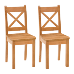 Židle, set 2 ks, olše, REMY KX