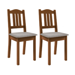 Židle, set 2 ks, bronz hnědý/světle šedá, RENDY K3