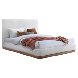 Postel s roštem, 180x200, bílá, SELINA