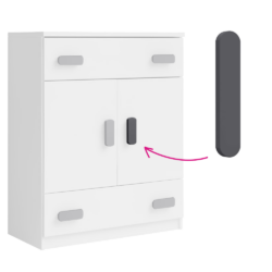 Úchytky, šedá, SVEND