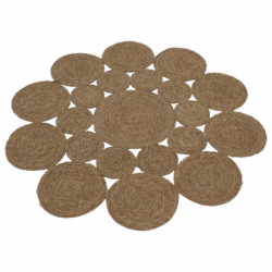 Kulatý koberec, přírodní, mořská tráva, 120 cm, TABAN