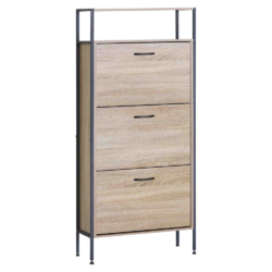 Botník, 3-řadý, dub, TREDIS