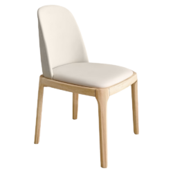Jídelní židle, přírodní/béžová ekokůže, ZENTRA