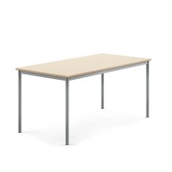 Stůl s obdelníkovou deskou z vysokotlakého laminátu obsahující membránu pohlcující hluk. Ocelová nosná konstrukce je opatřena práškovým lakem. Produkt byl úspěšně testován a certifikován podle normy EN 1729.Použití membrán pohlcujících hluk je snadný a účinný způsob pro vytvoření zvukově příjemnějšího pracovního prostředí. Ve školních třídách se hluku jednoduše nelze vyvarovat - děti jsou z přirozenosti neposedné