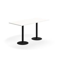 Stylový barový stůl se středovou podnoží a odolnou laminovanou deskou. Díky jednoduchému designu se hodí do různých prostředí
