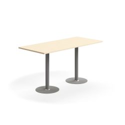 Stylový barový stůl se středovou podnoží a odolnou laminovanou deskou. Díky jednoduchému designu se hodí do různých prostředí