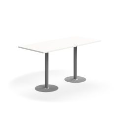 Stylový barový stůl se středovou podnoží a odolnou laminovanou deskou. Díky jednoduchému designu se hodí do různých prostředí
