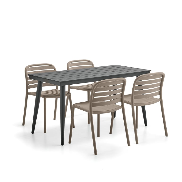 Stylový nábytkový set z bezúdržbových materiálů