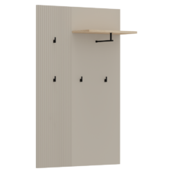 Věšákový panel 85, šedohnědá Taupe/dub silverjack, DOMCA