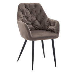 Designové křeslo, hnědá Velvet látka, VERIO NEW