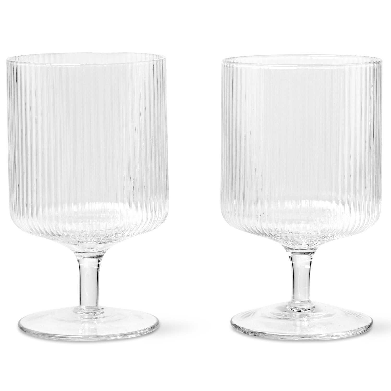 Ferm Living designové sklenice na víno Ripple Wine Glasses
