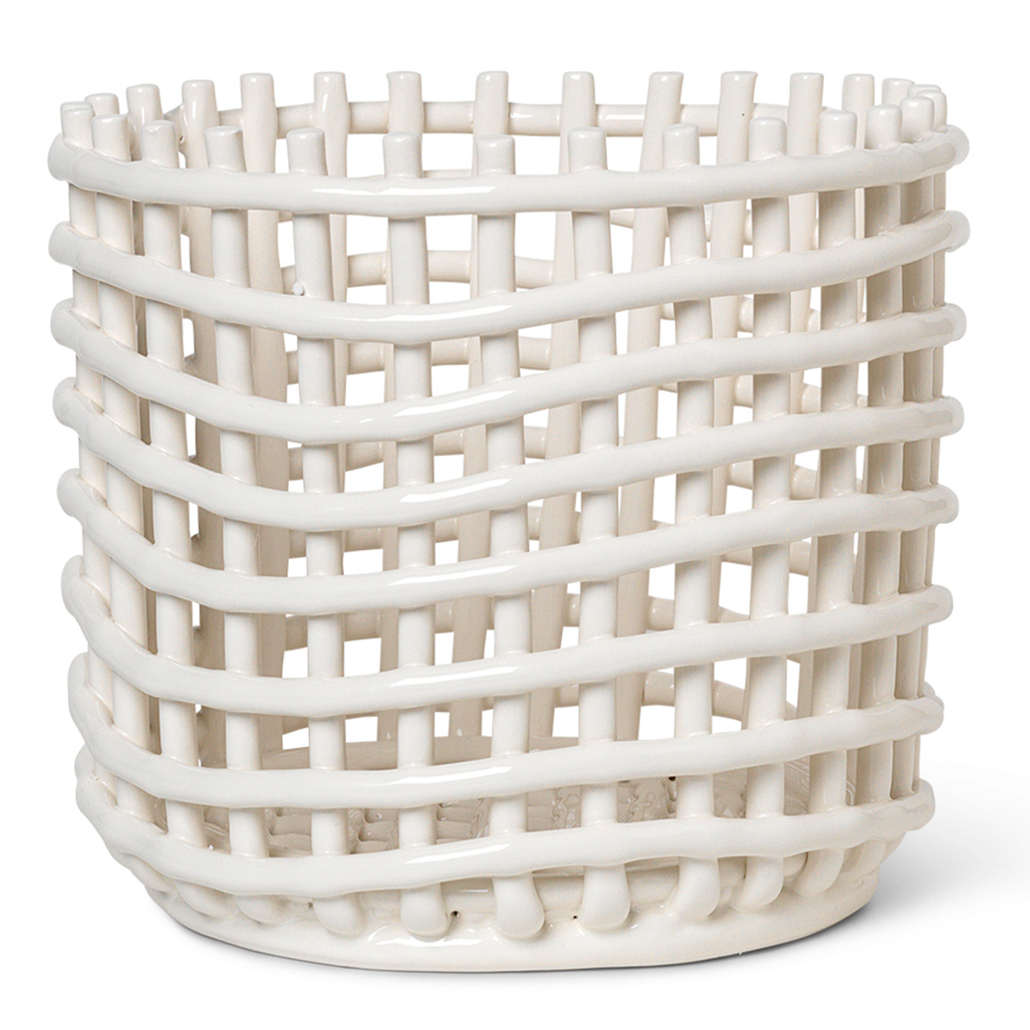 Ferm Living designové úložné koše Ceramic Basket L