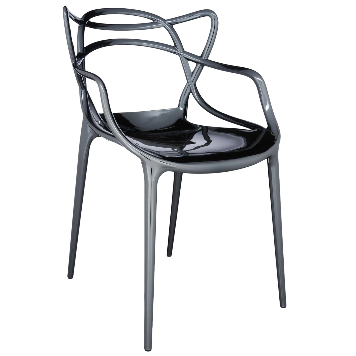 Výprodej Kartell designové židle Masters - titanová