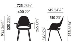 Vitra designové konferenční židle Organic Conference