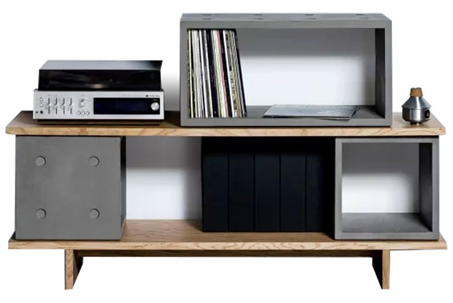 Lyon Beton designové komody Dice Asymmetrical Lowboard (šířka 154 cm)
