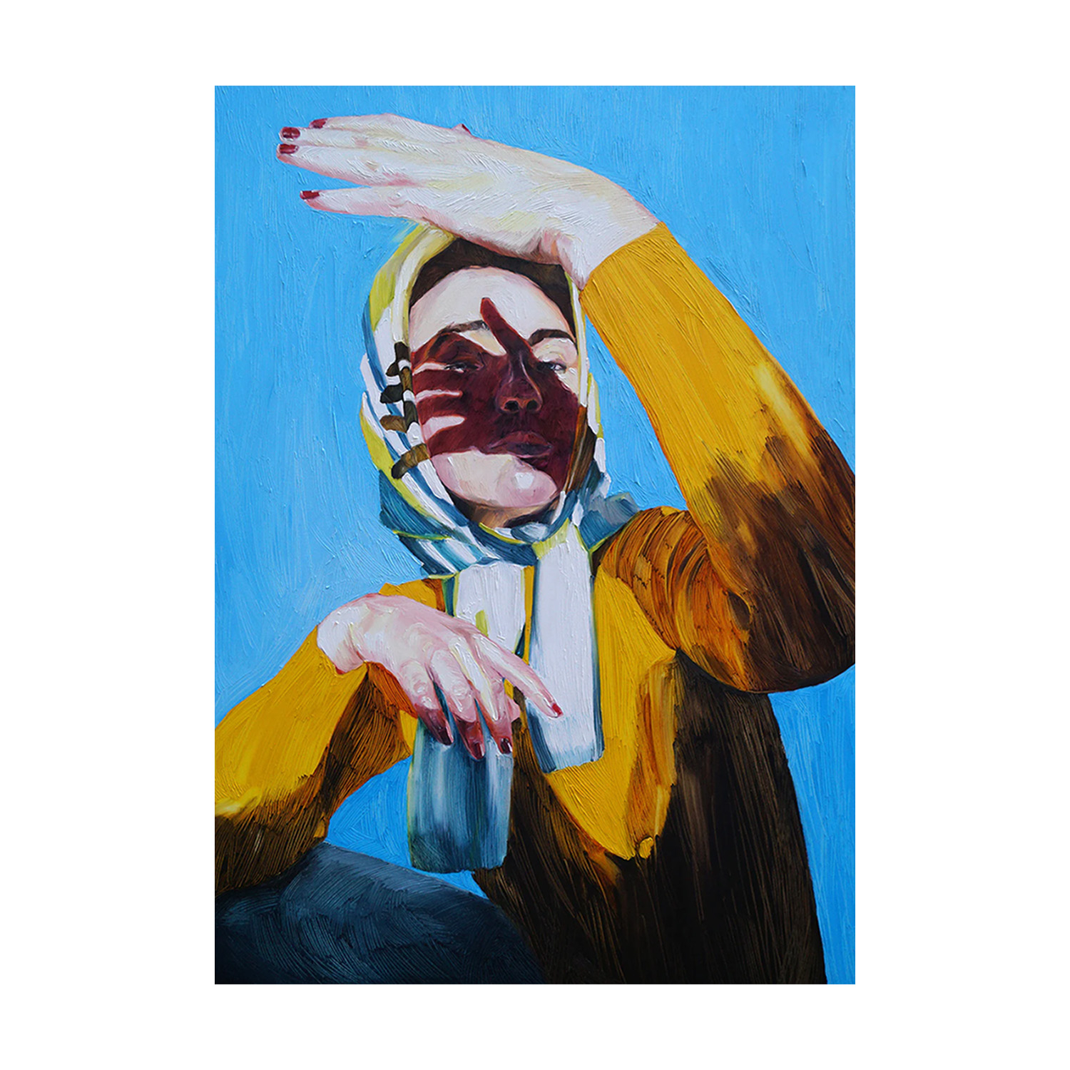 Paper Collective designové moderní obrazy Madame E (70 x 100 cm)