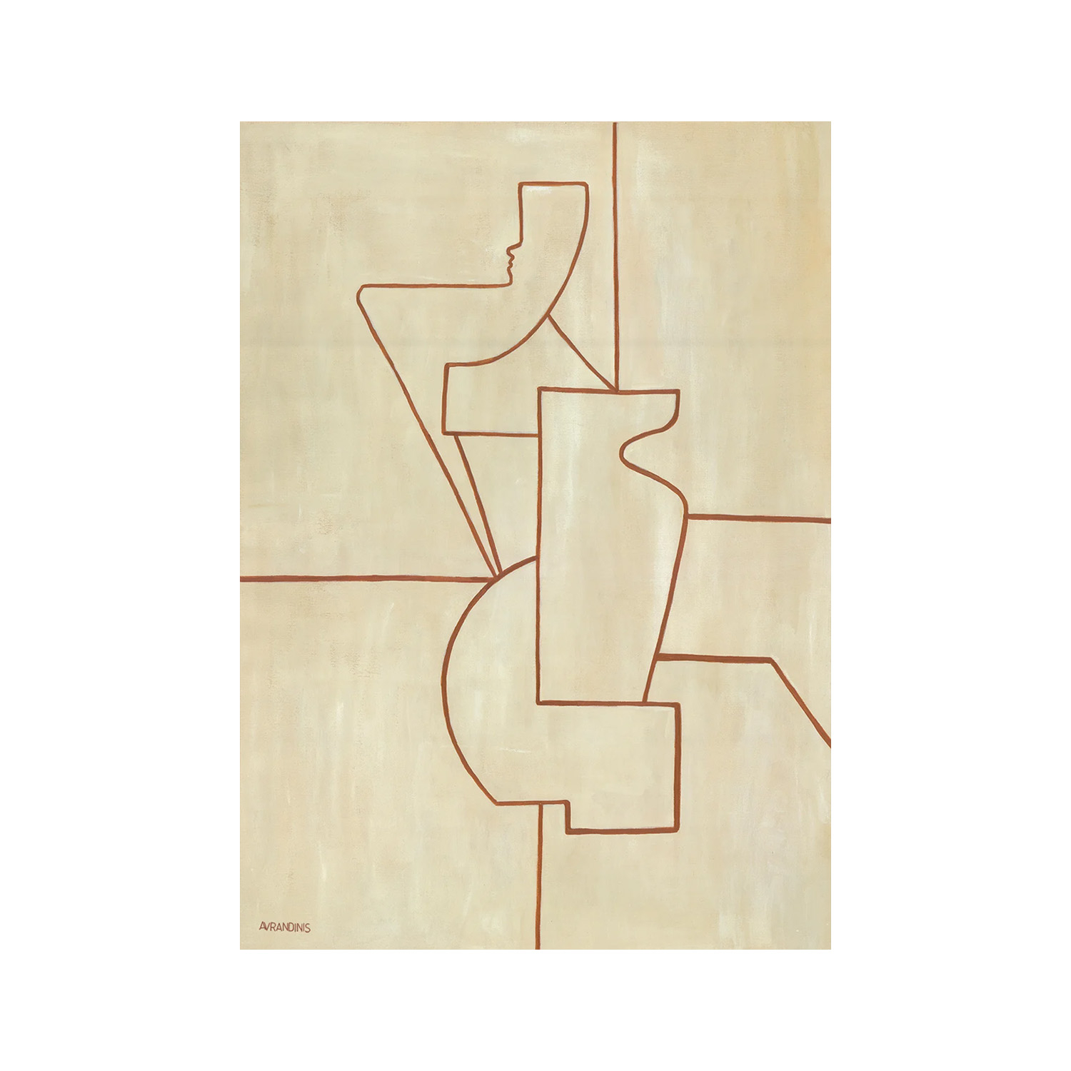 Paper Collective designové moderní obrazy Antic Ideal 01 (50 x 70 cm)