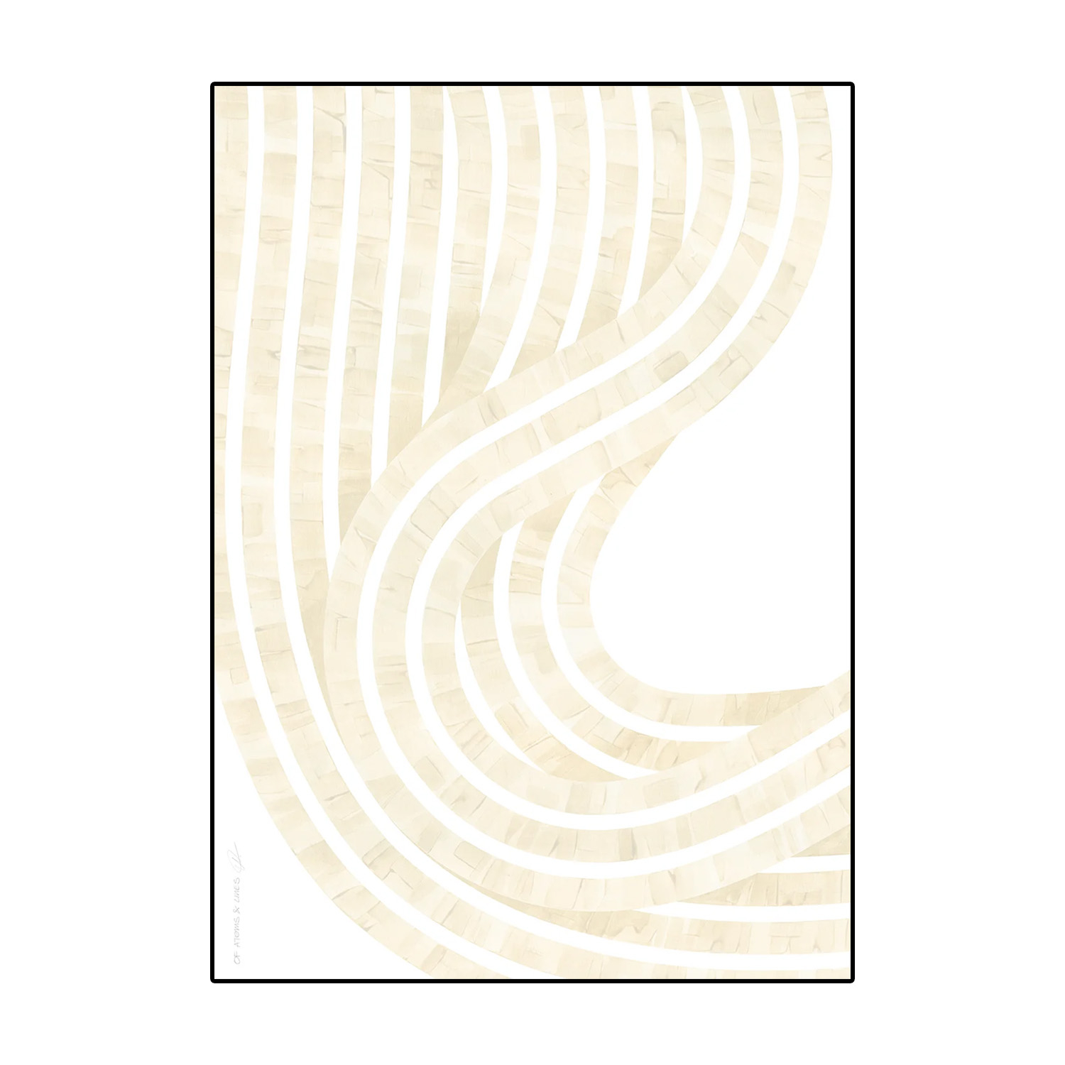 Paper Collective designové moderní obrazy Entropy Sand 01 (70 x 100 cm)