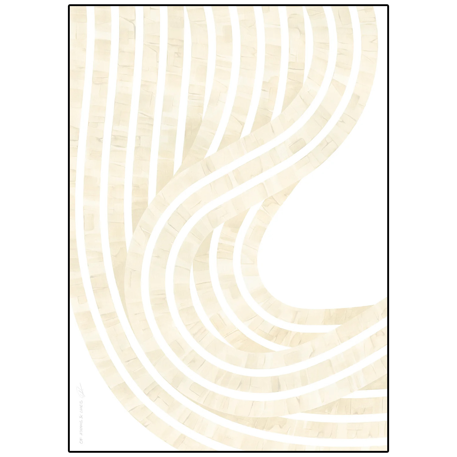 Paper Collective designové moderní obrazy Entropy Sand 01 (120 x 168 cm)