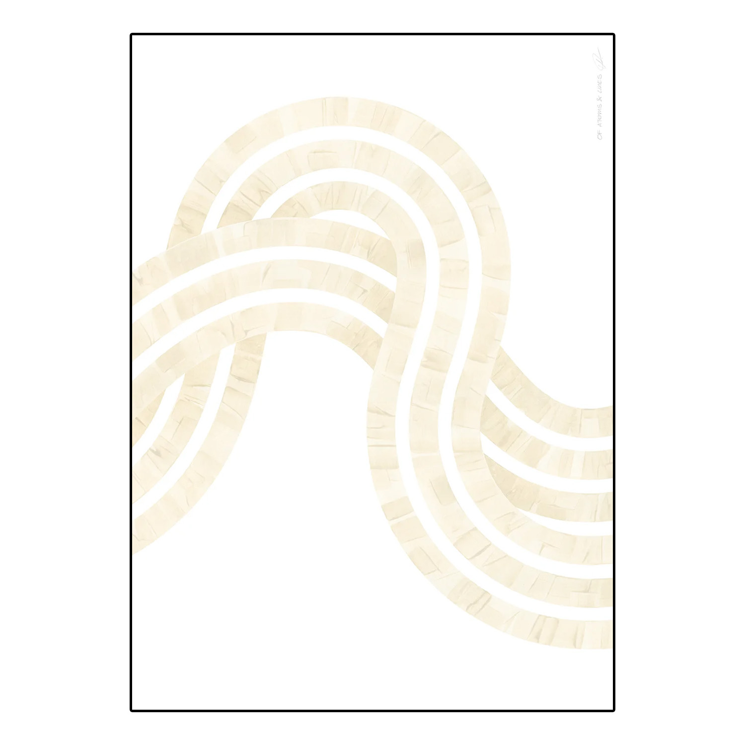 Paper Collective designové moderní obrazy Entropy Sand 02 (100 x 140 cm)