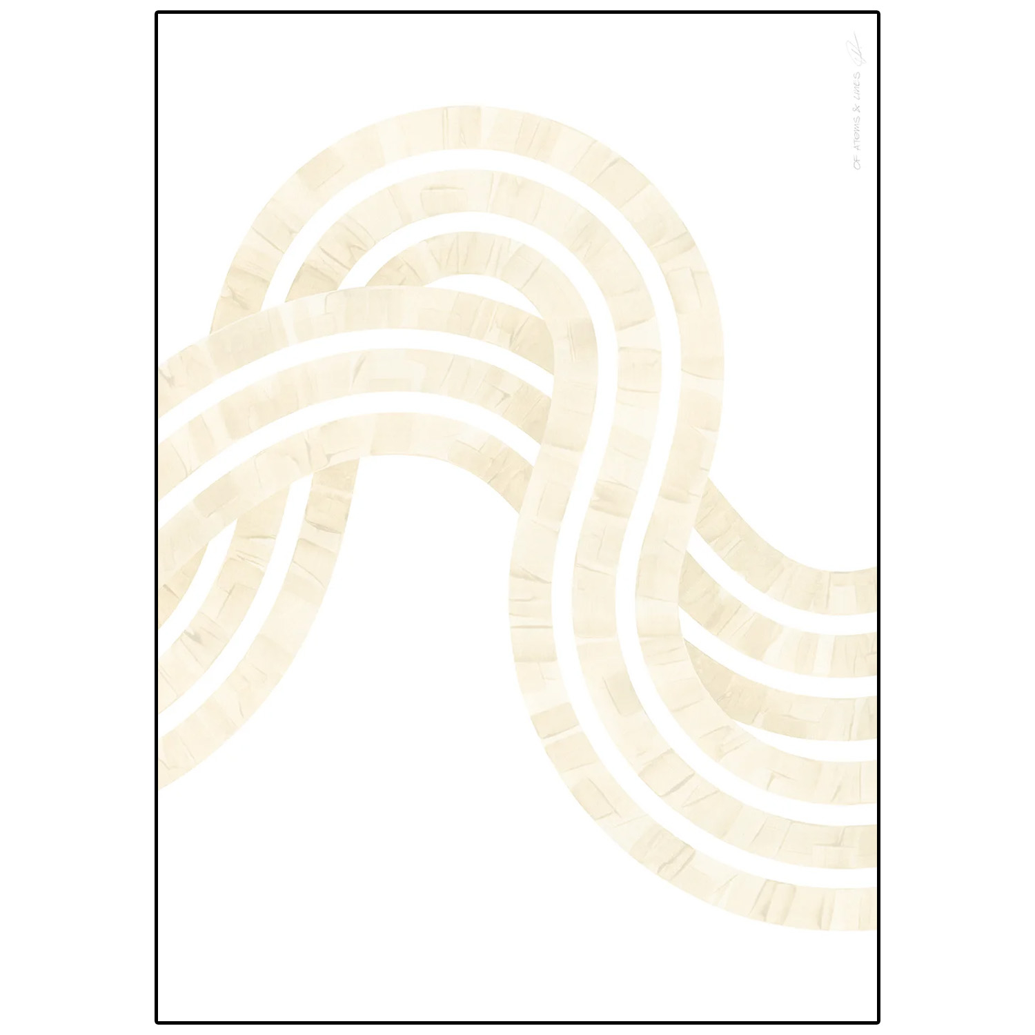 Paper Collective designové moderní obrazy Entropy Sand 02 (120 x 168 cm)