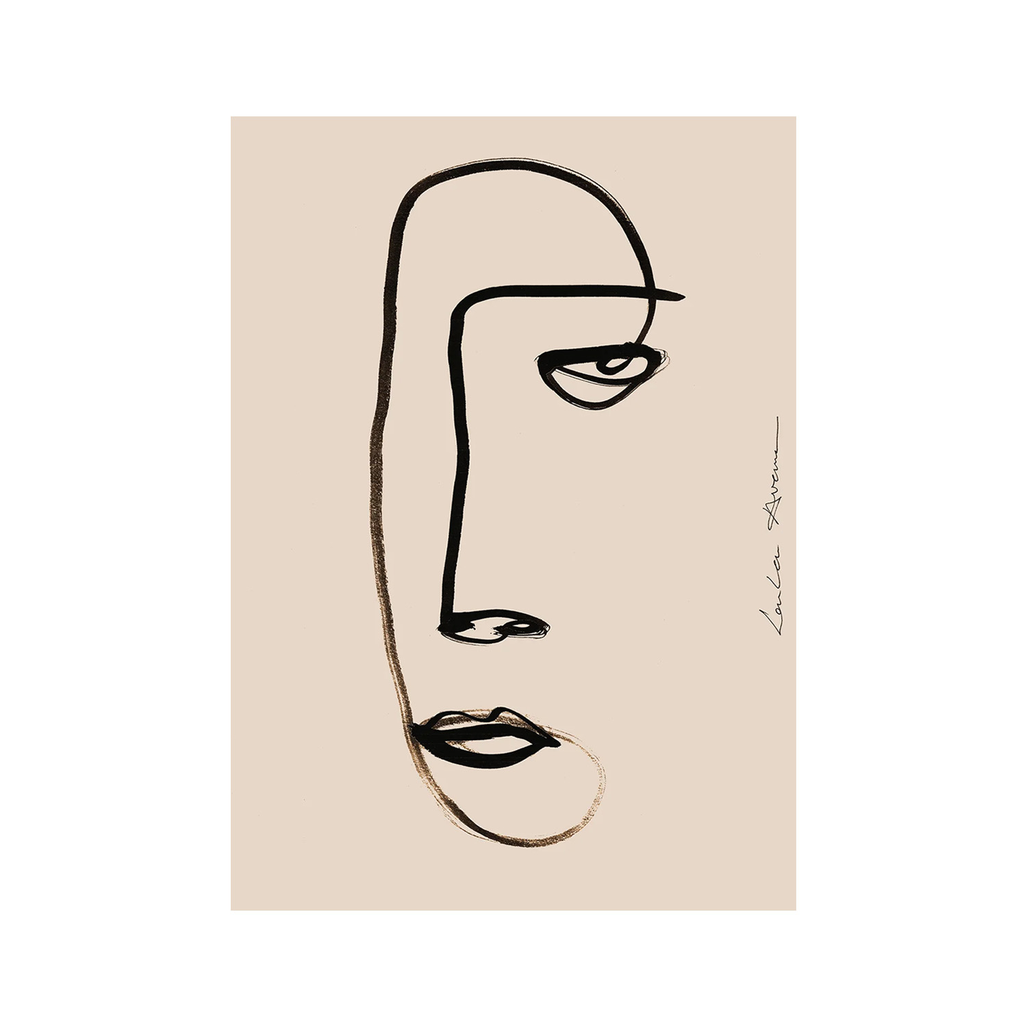 Paper Collective designové moderní obrazy Serious Dreamer (50 x 70 cm)