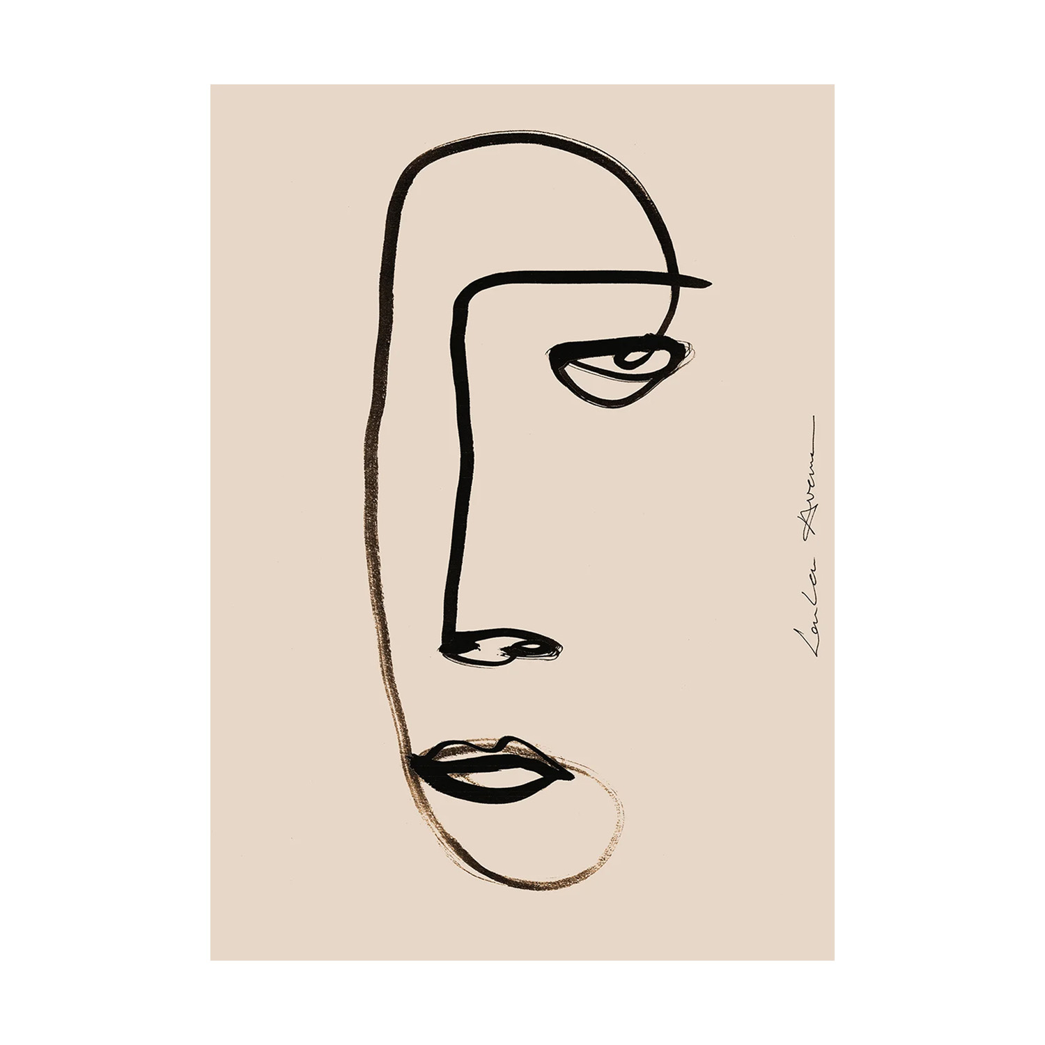Paper Collective designové moderní obrazy Serious Dreamer (70 x 100 cm)