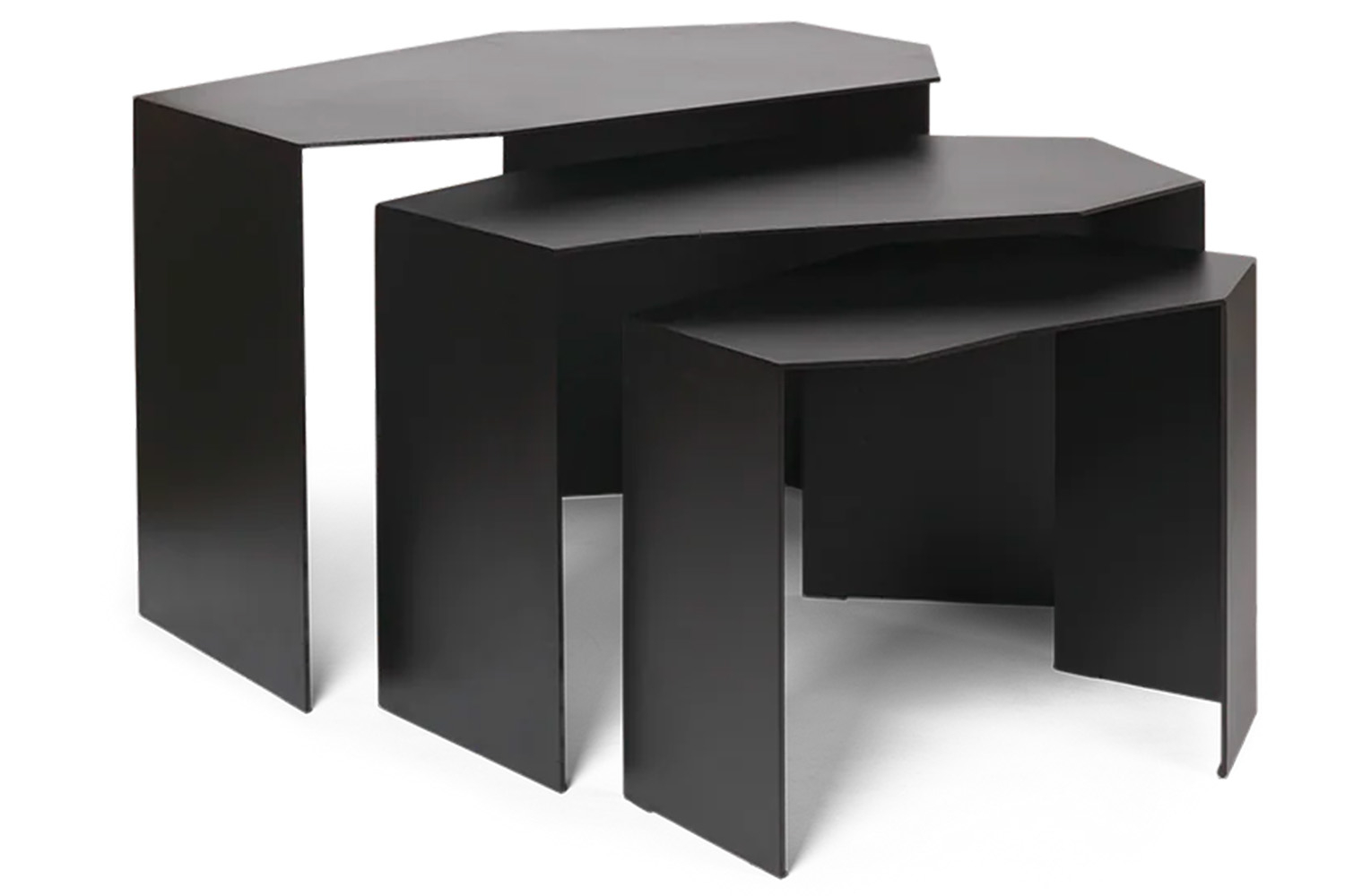 Ferm Living designové odkládací stolky Shard Cluster Tables Set of 3