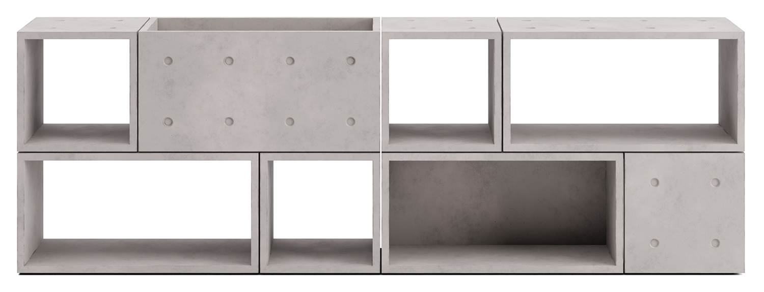 Lyon Beton designové úložné prostory Dice Configuration 4M4L