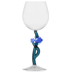 Ichendorf Milano designové sklenice na bílé víno Marine Garden Stemmed Glass Blue Fish