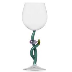 Ichendorf Milano designové sklenice na bílé víno Marine Garden Stemmed Glass Pink Fish