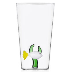 Ichendorf Milano designové sklenice na vodu Marine Garden Longdrink White Fish Green Seaweed