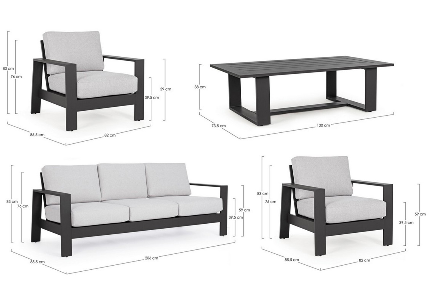 Bizzotto designové zahradní sestavy Baltic