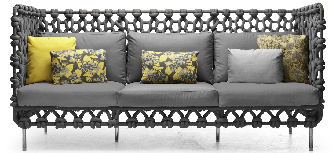 Kenneth Cobonpue designové zahradní sedačky Cabaret Sofa (high back
