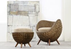 Kenneth Cobonpue designové podnožky La Luna Ottoman
